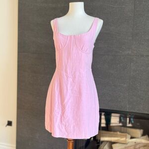 Sundays Pink Corset Mini Dress Size Medium Juniors